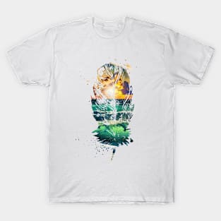 Sunset Beach Feather T-Shirt